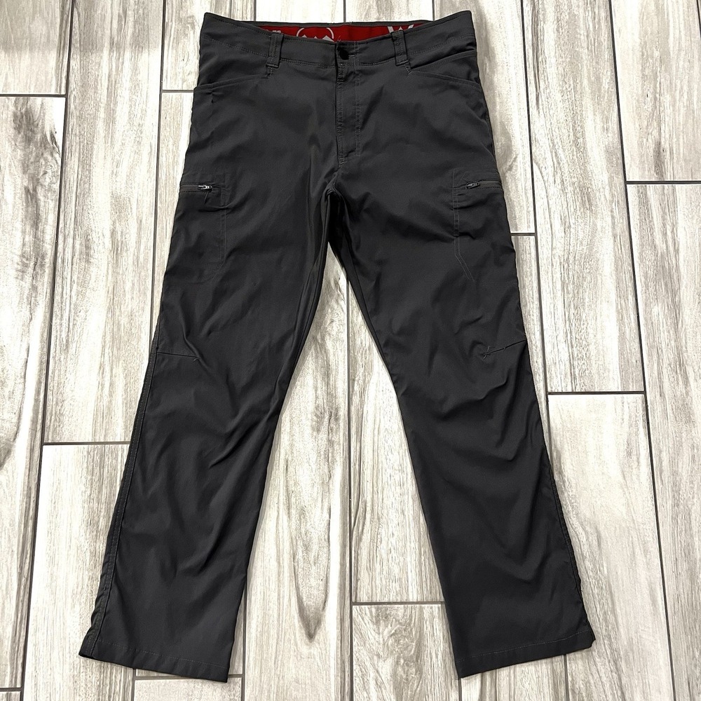 Wrangler Men's Outdoor All Terrain Cargo Pant Performance Size 36x30 Dark Gray